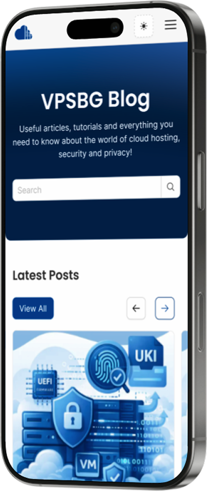 Smartphone showing a VPSBG blog article